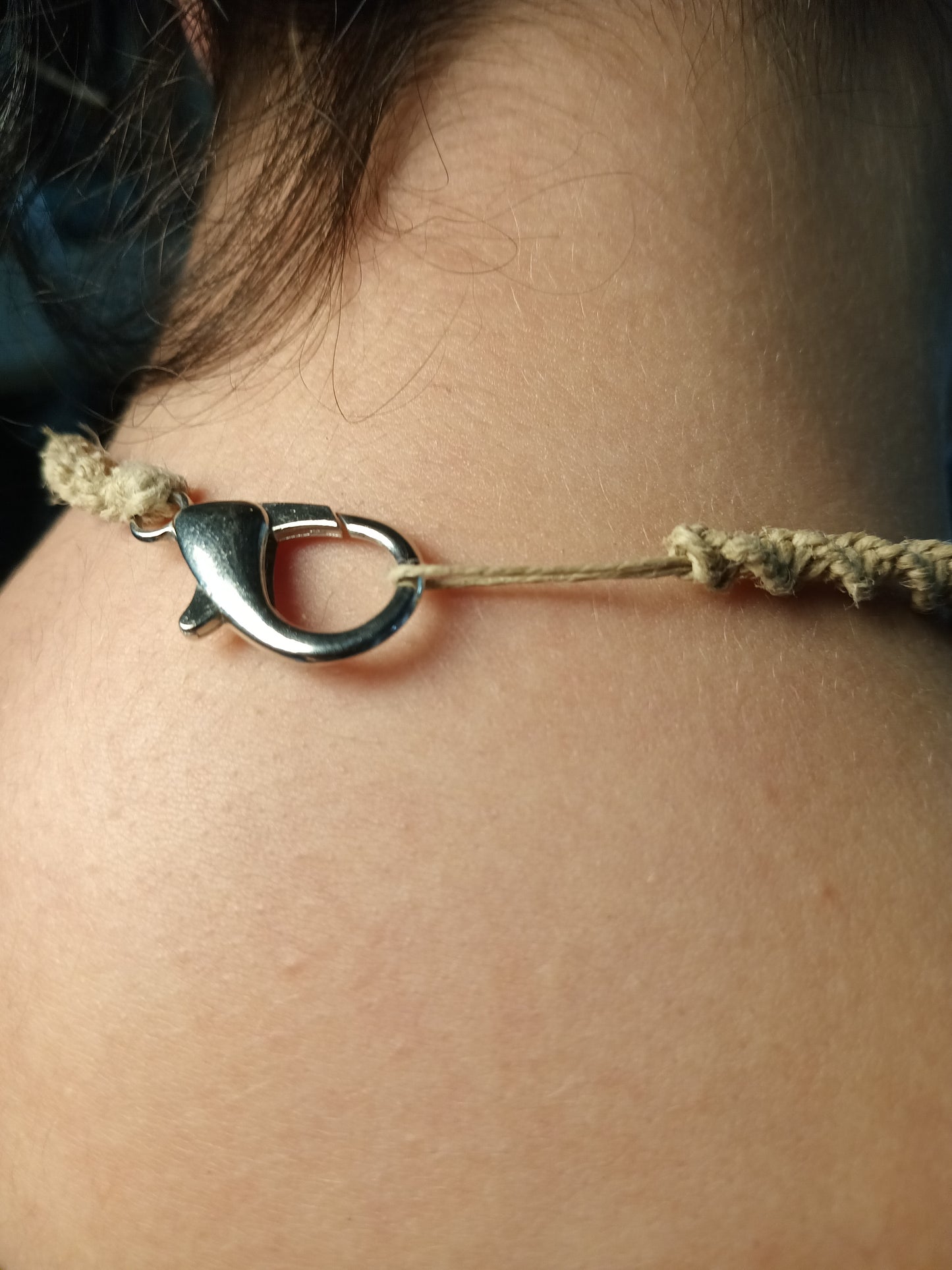 Handmade 18" Macrame Quartz Crystal Necklace