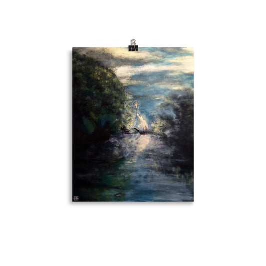 "The Ferry of Spirit River" Print