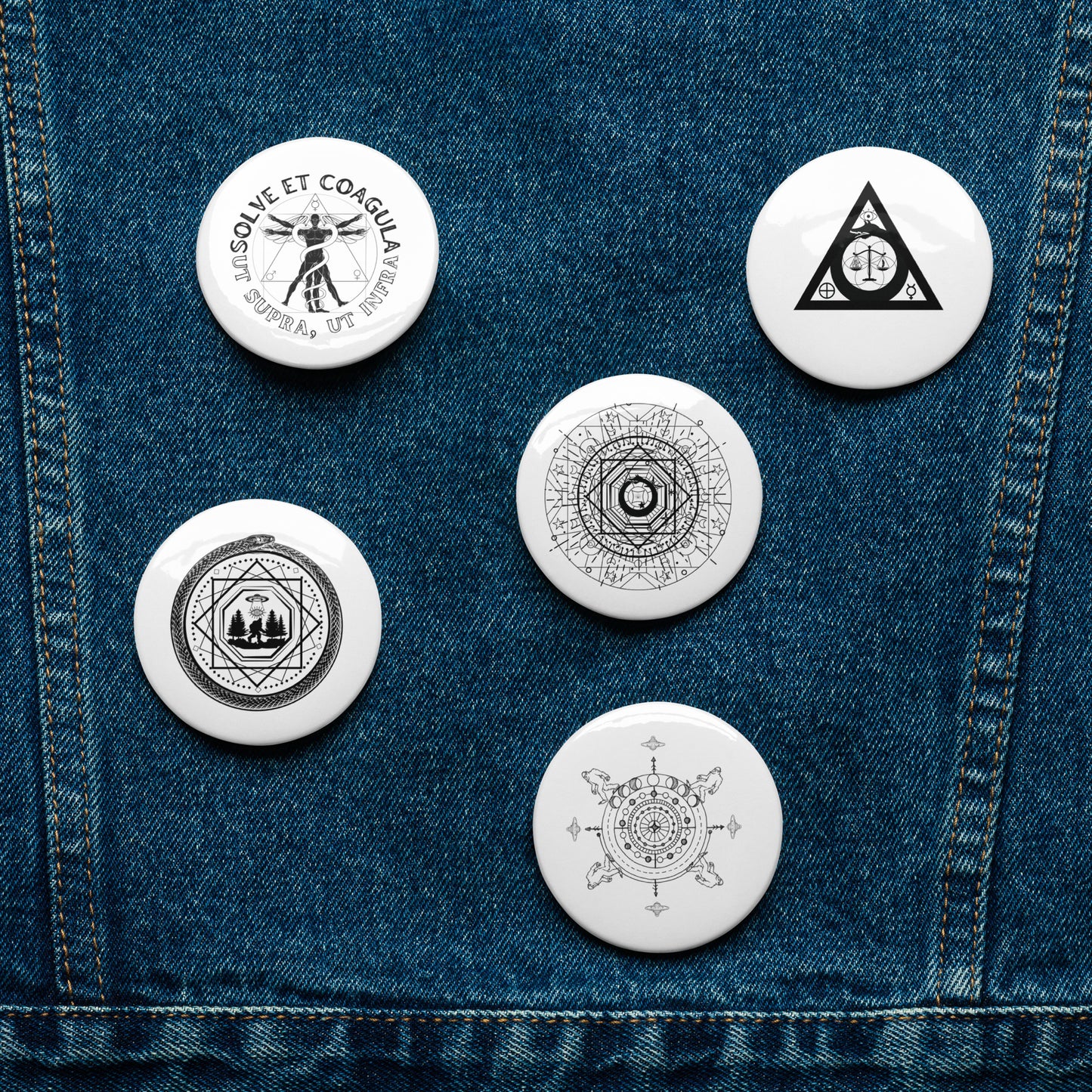 Cryptic and Cryptid Pin Buttons