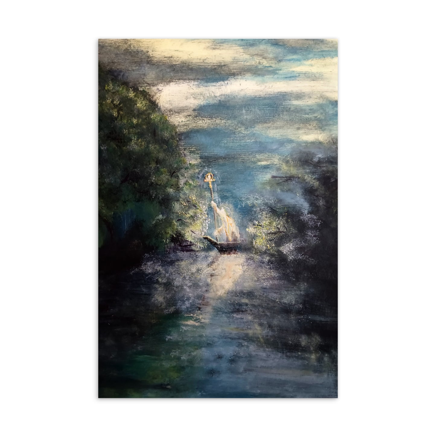 "The Ferry of Spirit River" Postcard