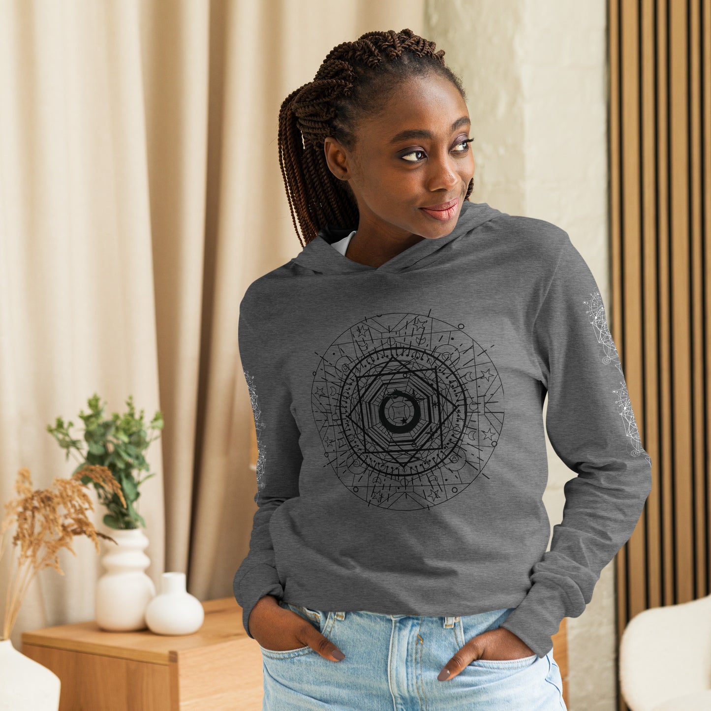 All Seeing I Hooded Long-Sleeve Tee