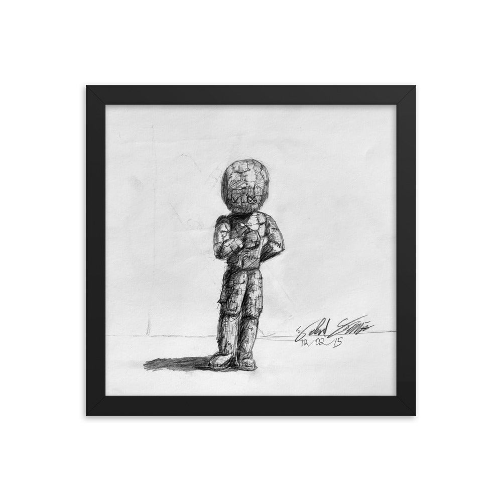"Patchwork Man" Framed Print