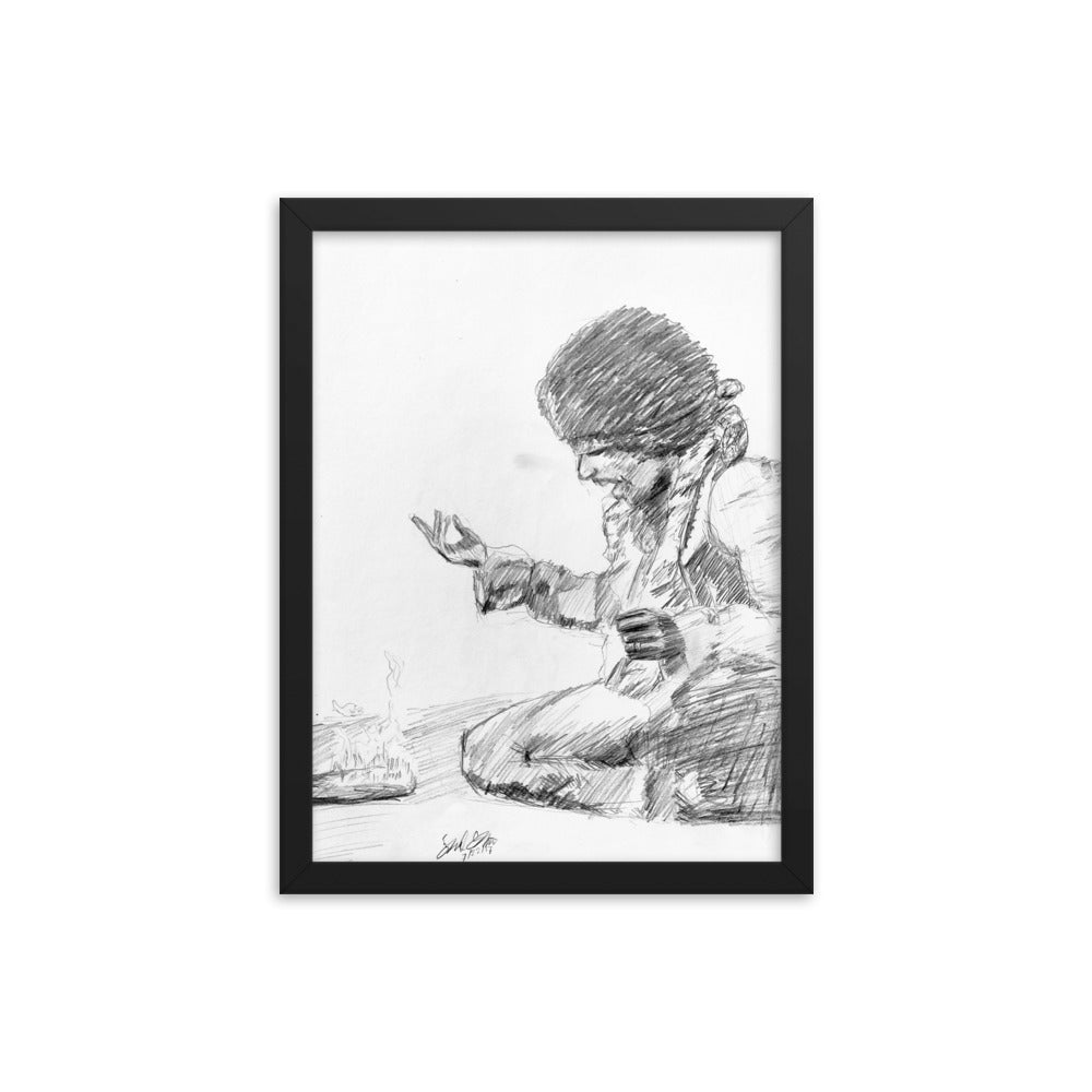 "Jimi Hendrix" Framed Print