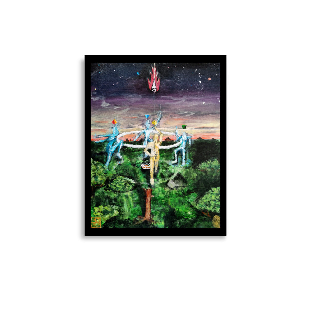 "Dancing with Elementals in the Mind of Gaia" Print