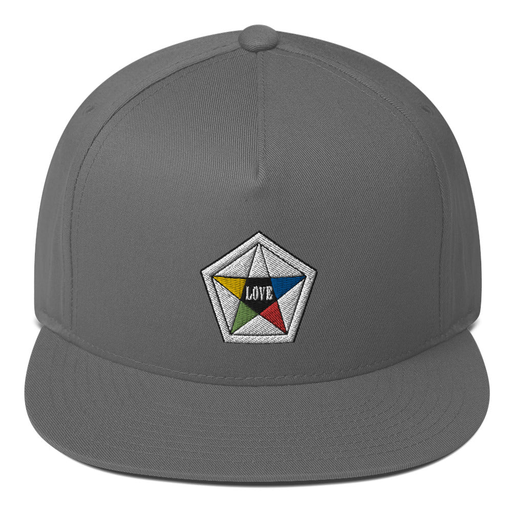 Love Star Flat Bill Cap