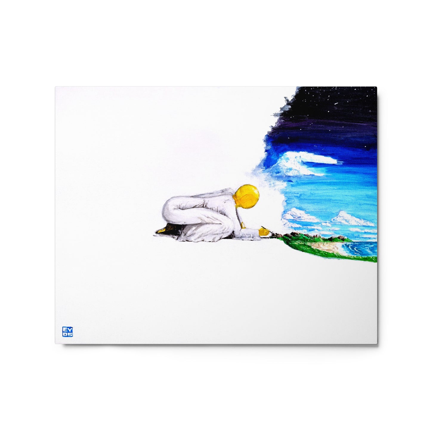 "The Painter Behind the Eyes" Metal Print