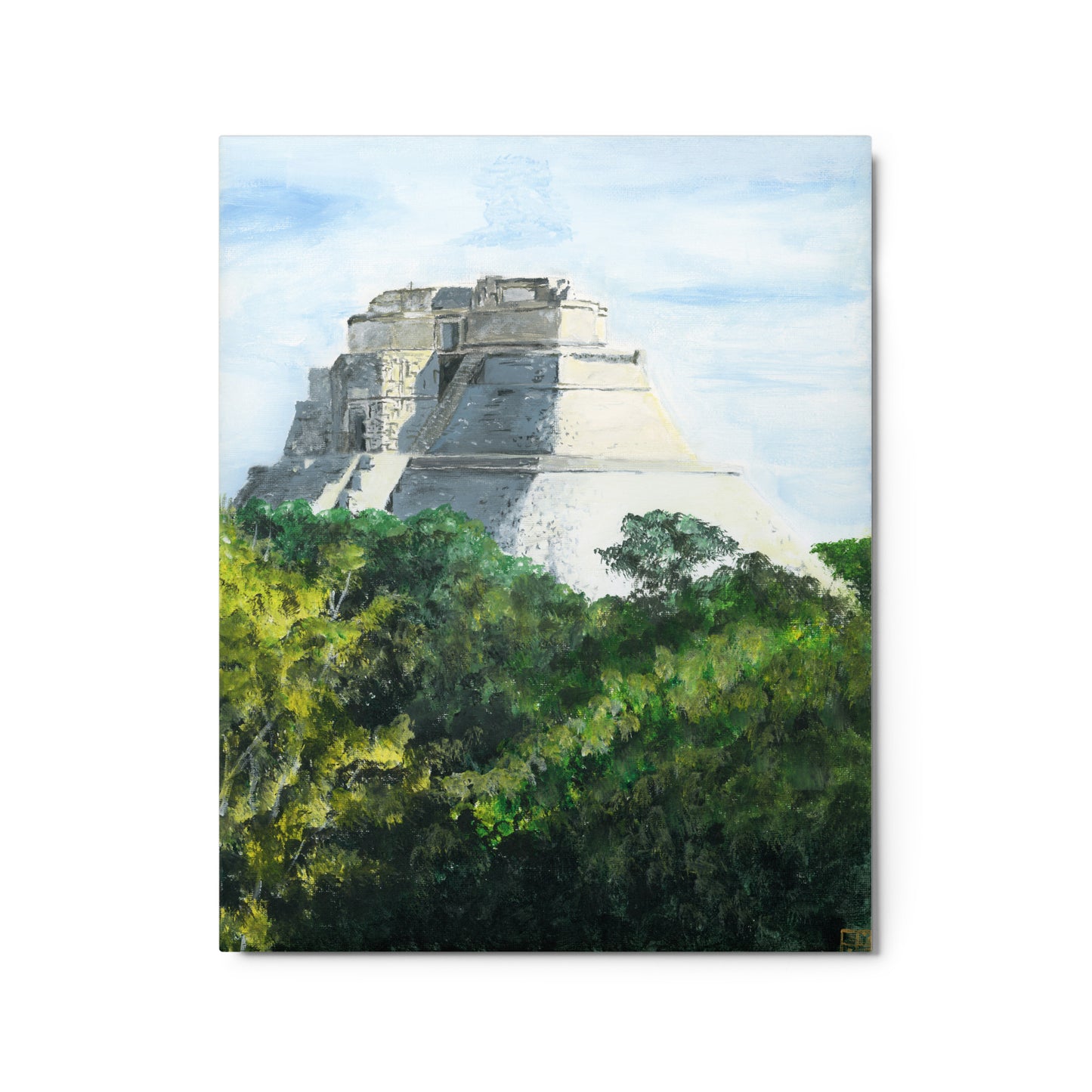 "Timeless Temple" Metal Print