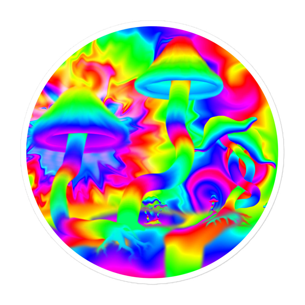Rainbow Mushroom Sticker