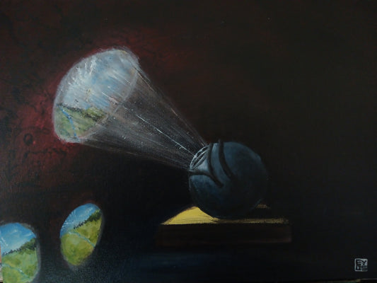 "Projections In The Cave" Original Painting