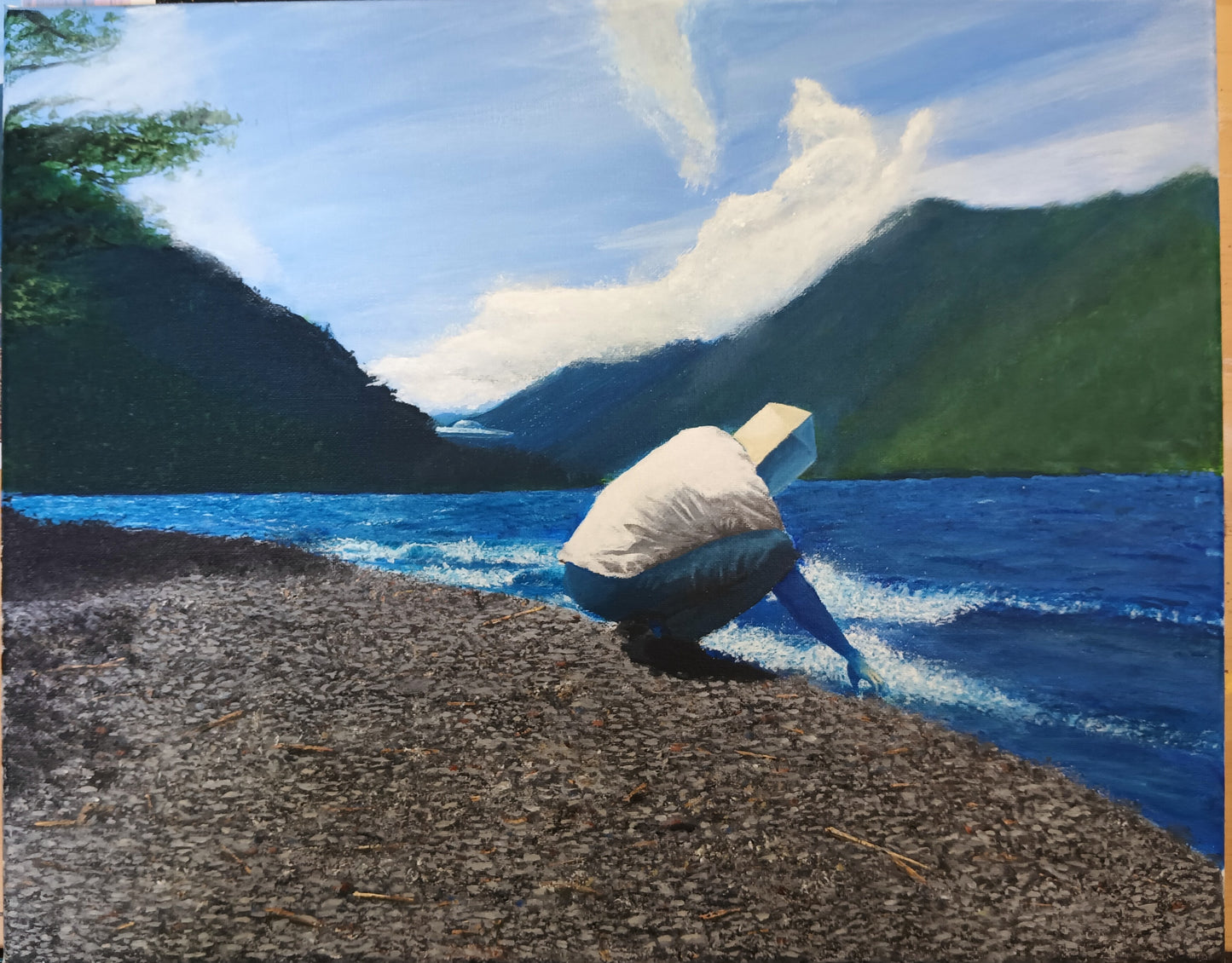 "Olympic Coddiwobble" Original Painting