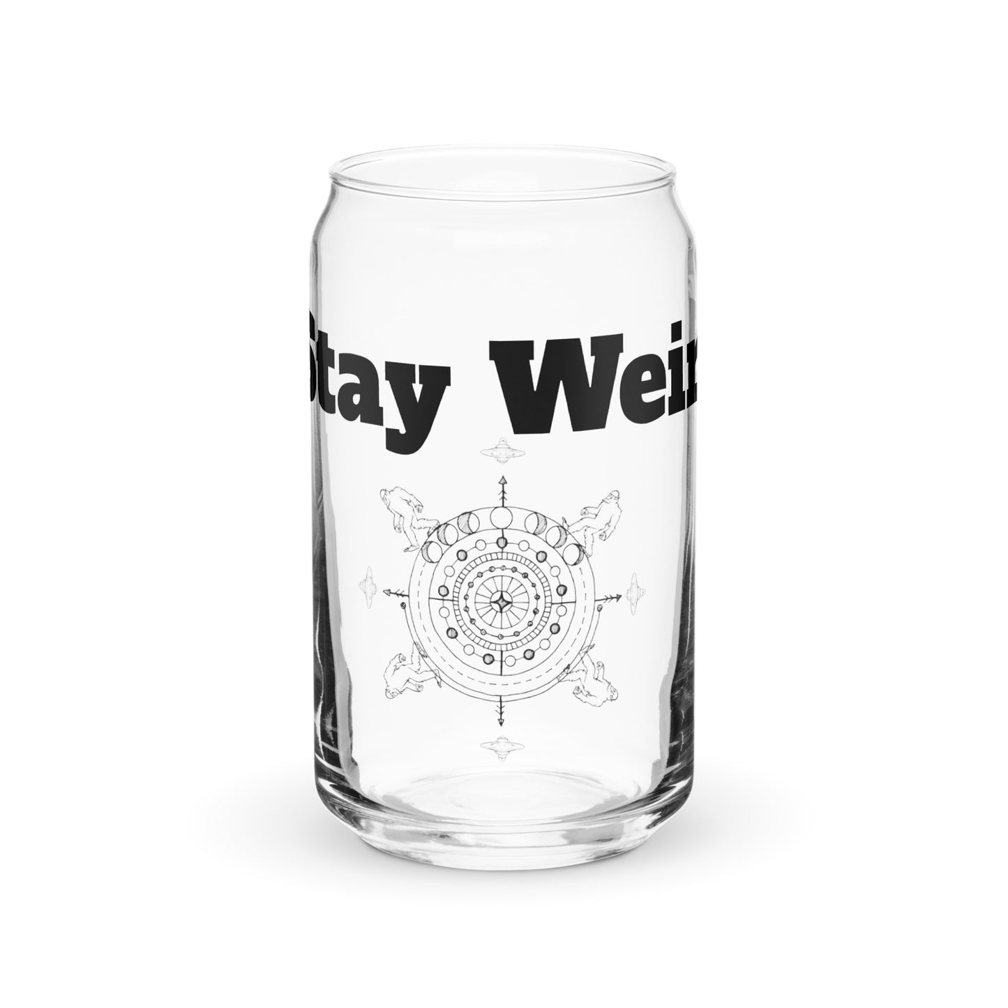 Stay Weird Glass