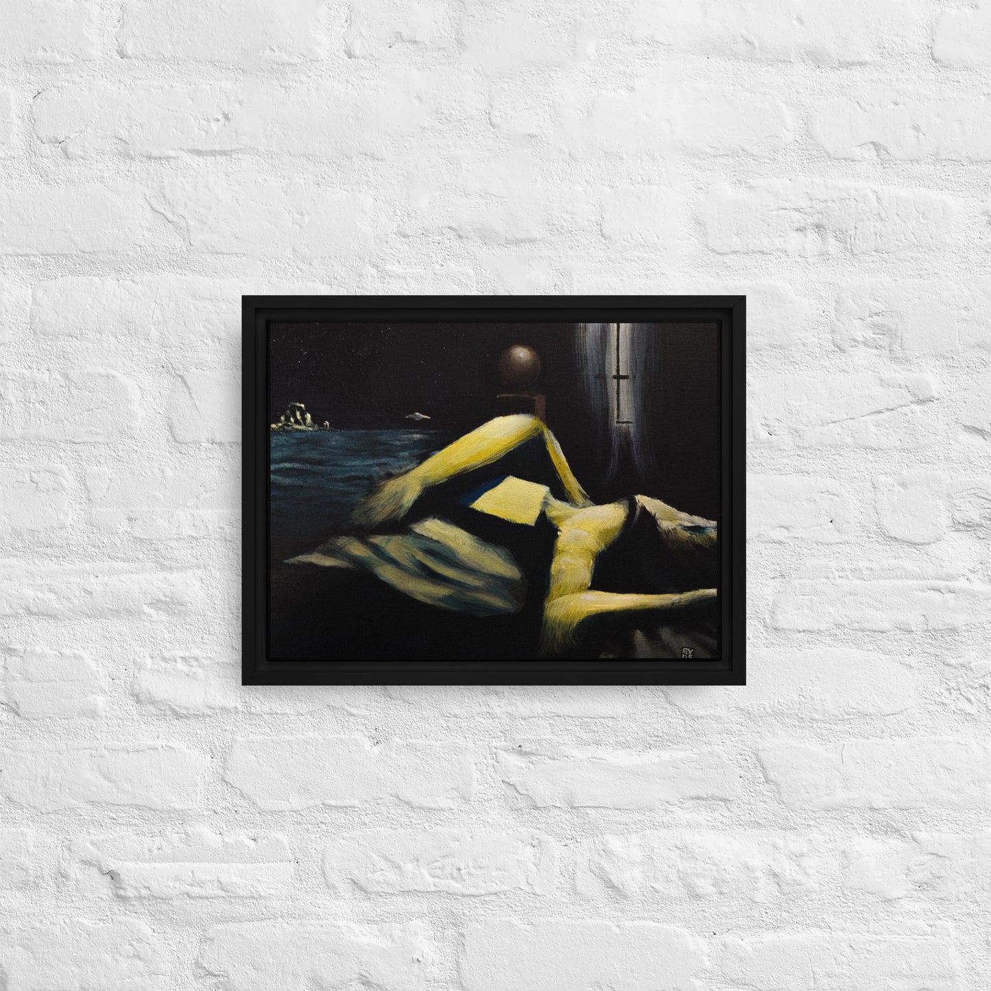 "Hypnagogia" Framed Canvas Print
