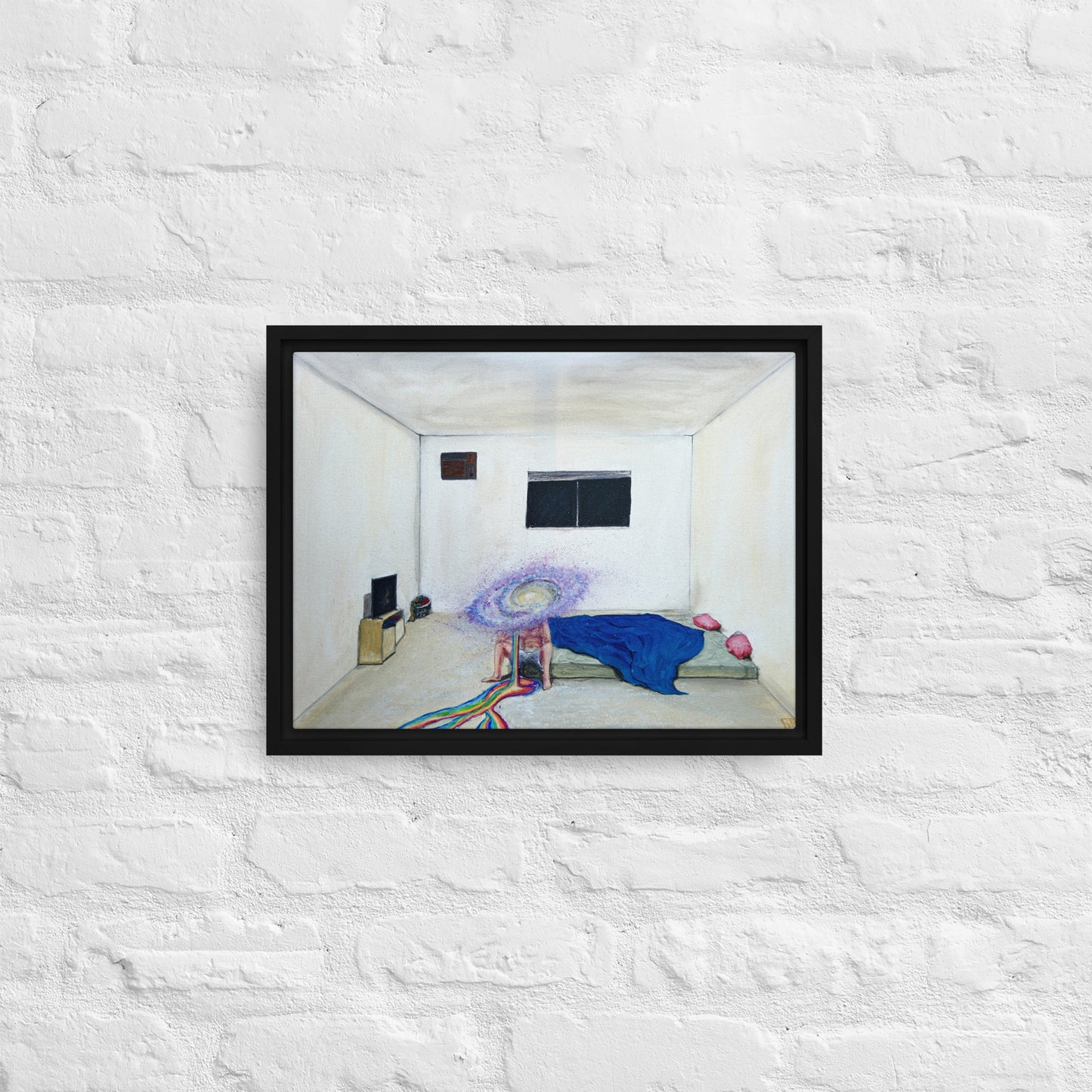 "Freefall" Framed Canvas Print