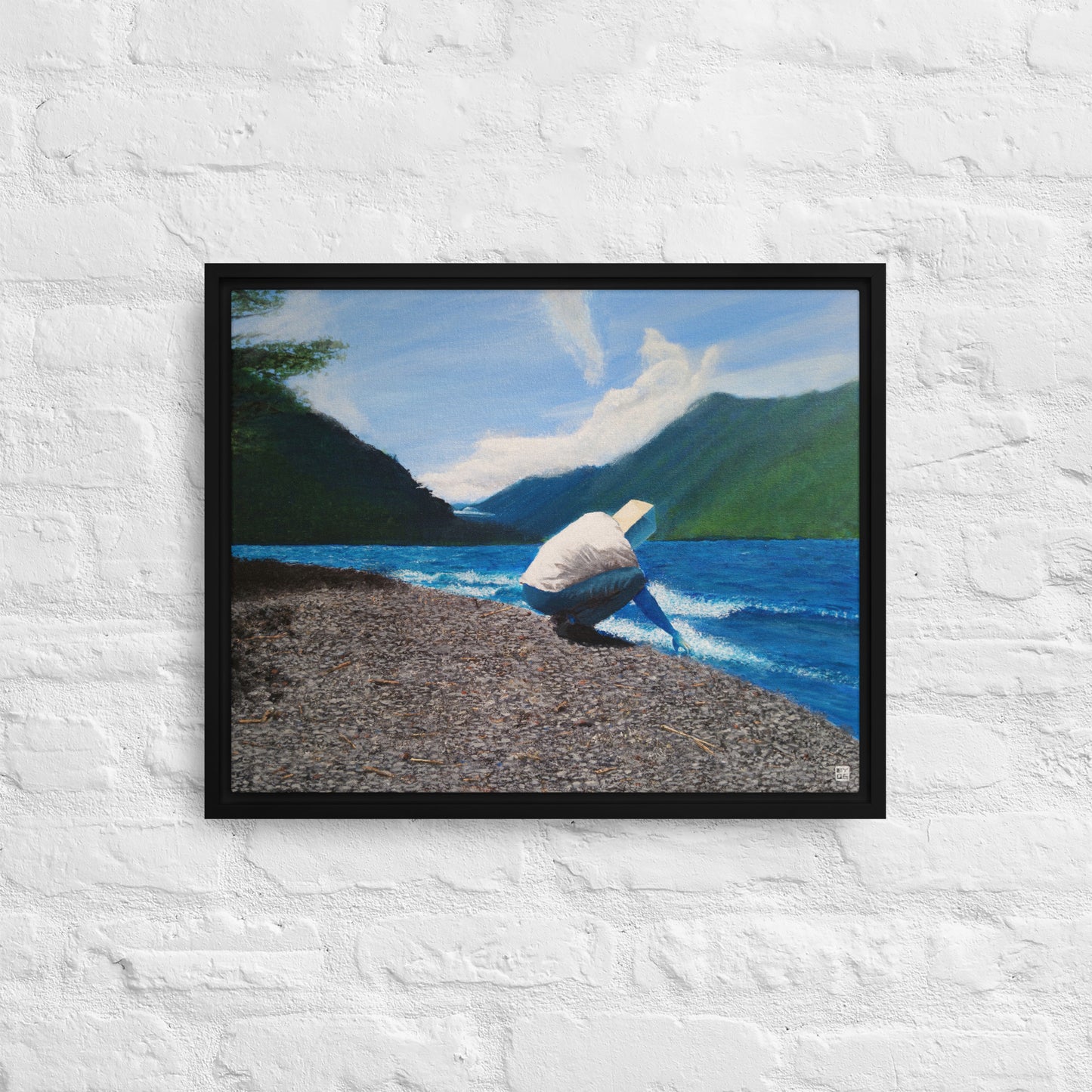 "Olympic Coddiwobble" Framed Canvas Print