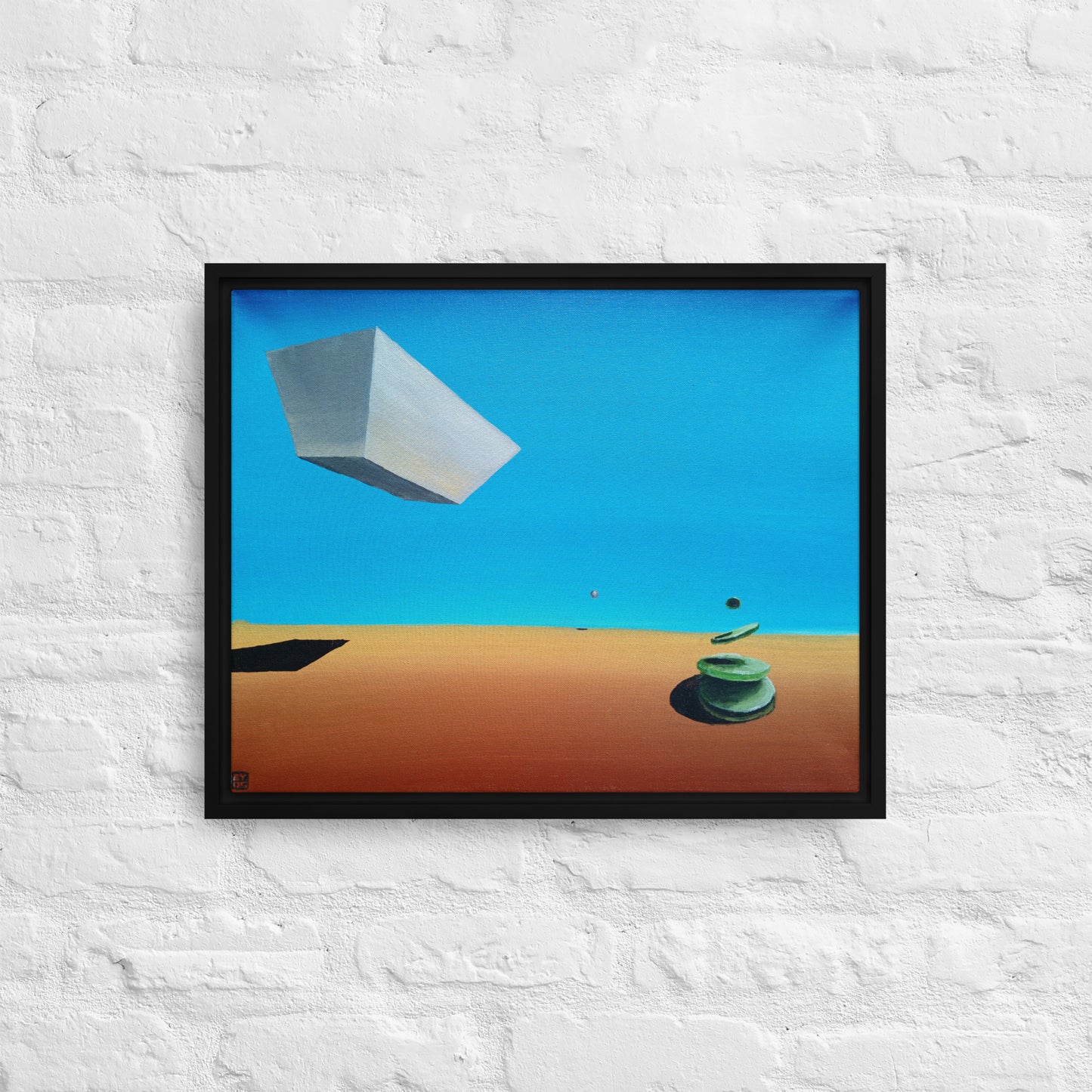"Unidentified Floating Objects" Framed Canvas Print