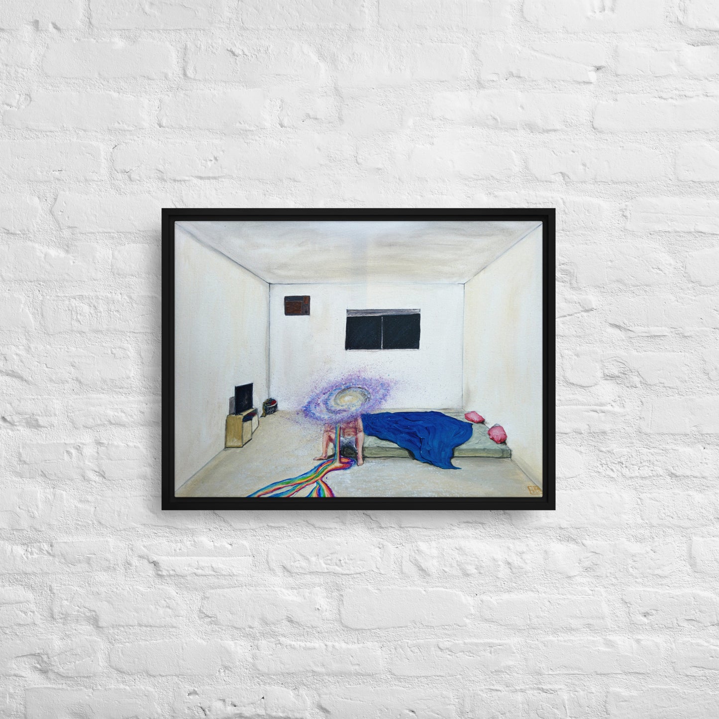 "Freefall" Framed Canvas Print
