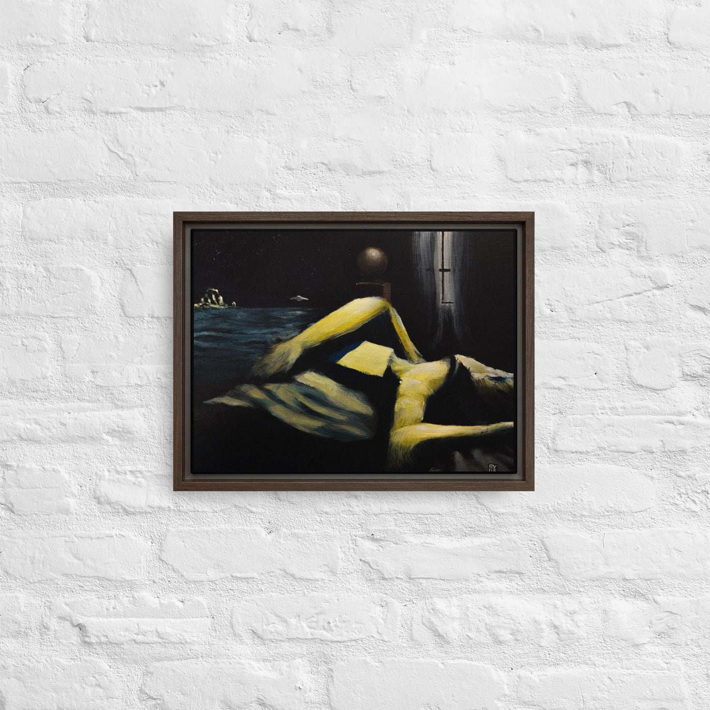 "Hypnagogia" Framed Canvas Print