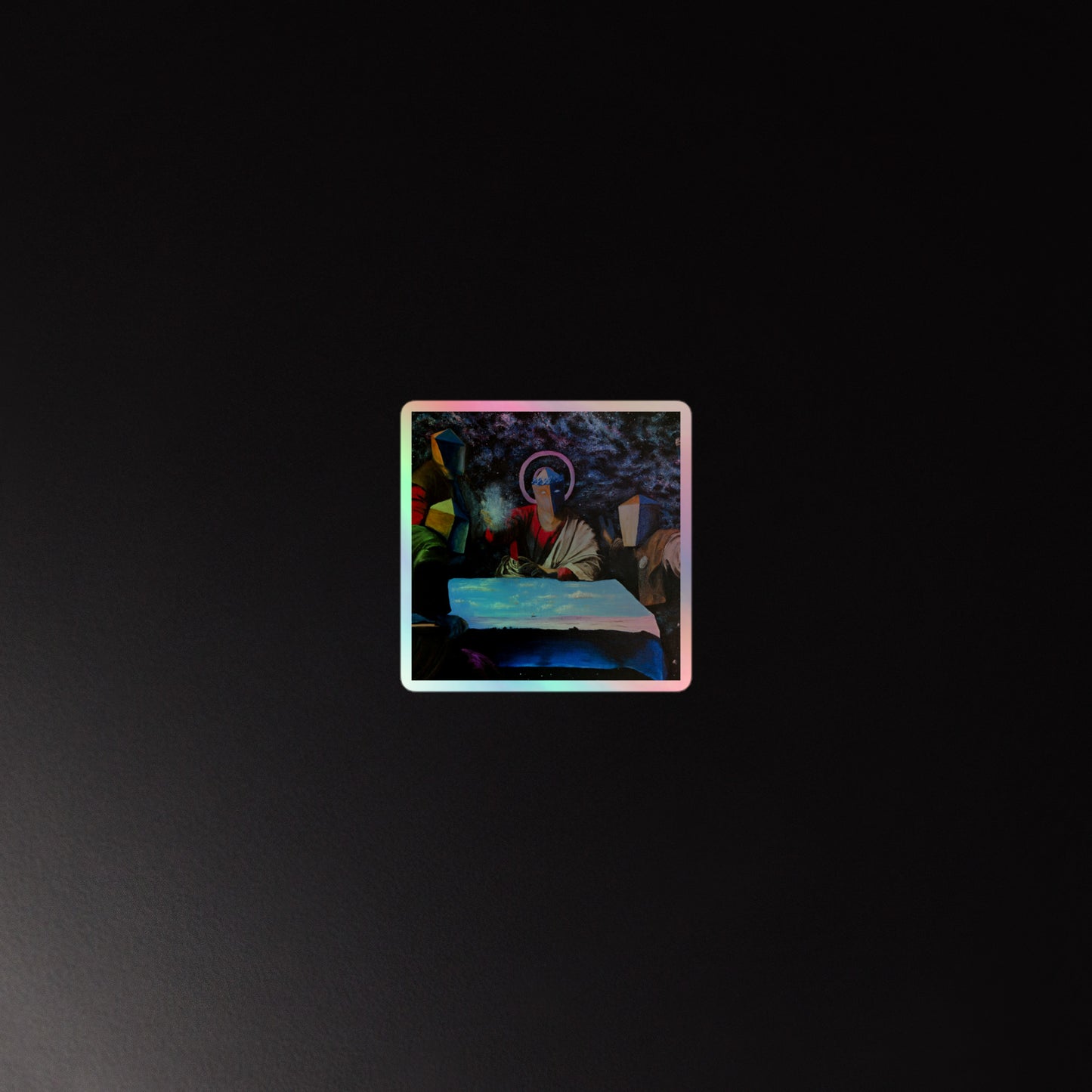 Supper At Creation Holographic Sticker