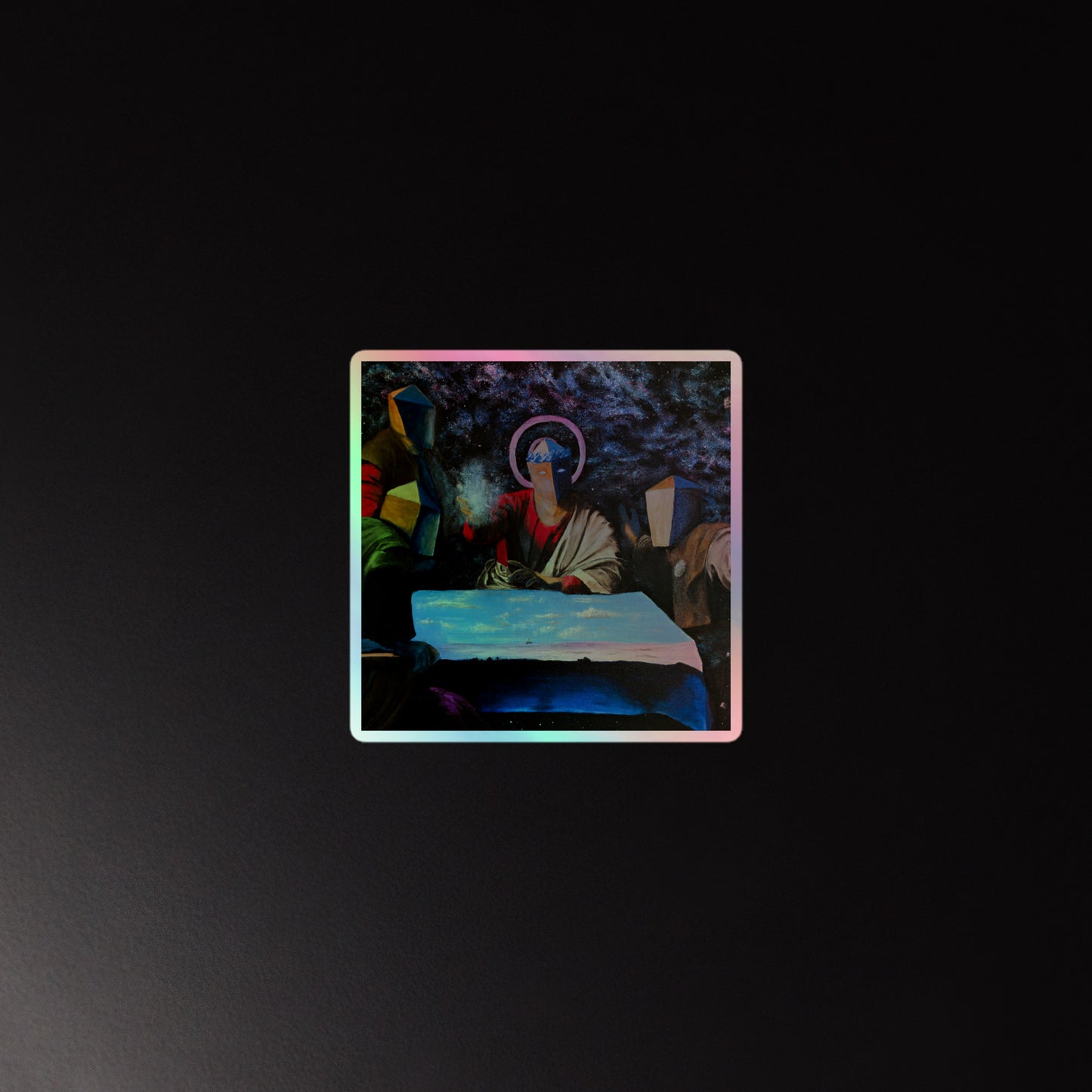 Supper At Creation Holographic Sticker