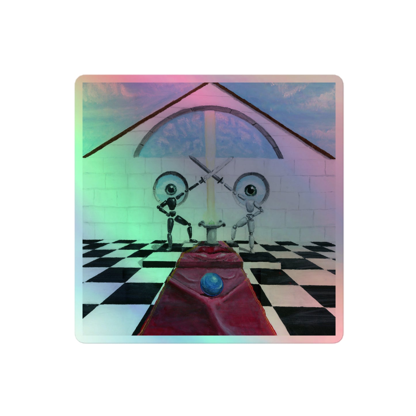 "Psyche" Holographic stickers