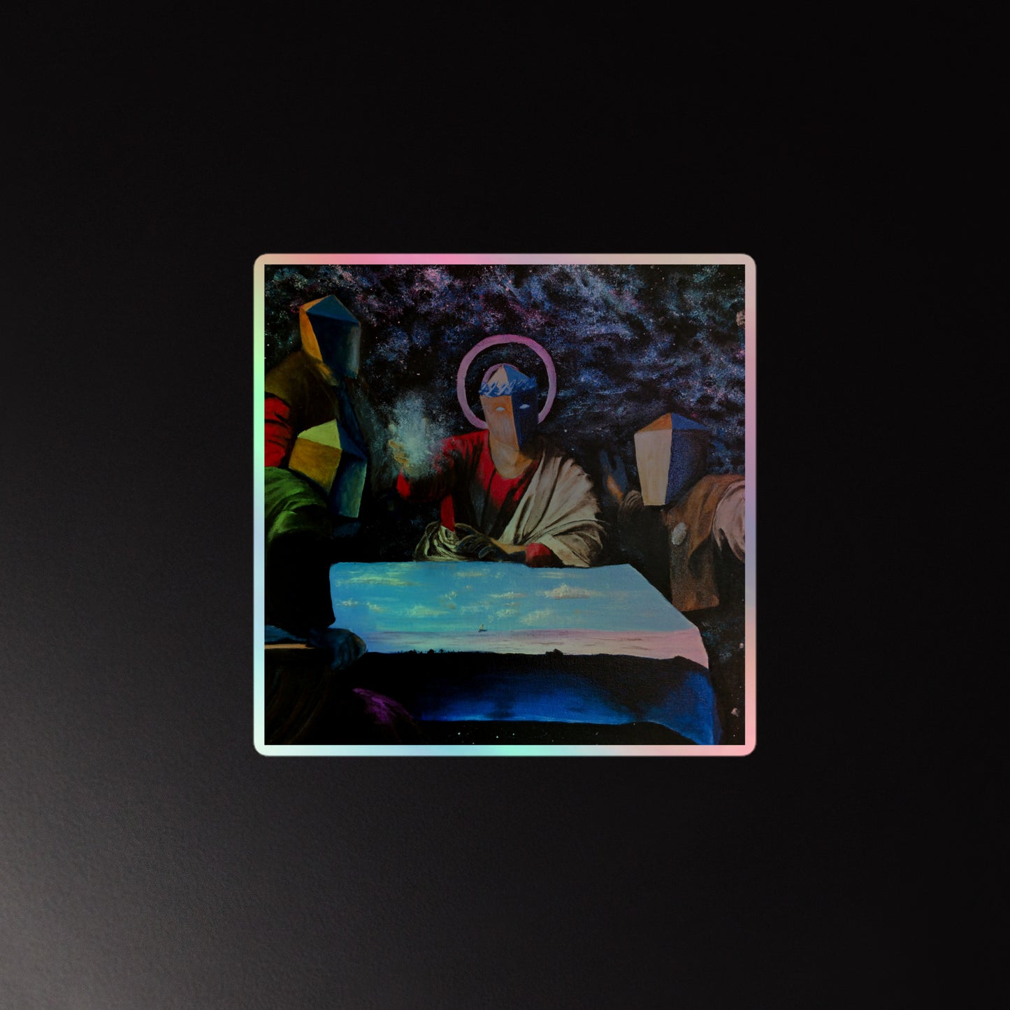 Supper At Creation Holographic Sticker