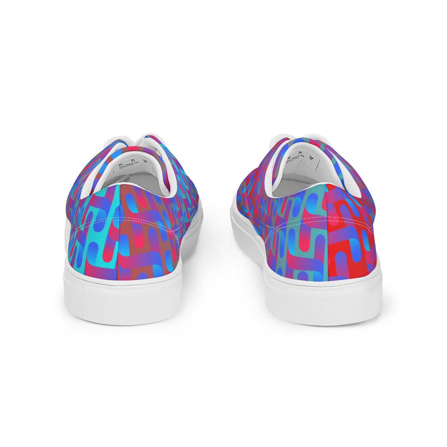 Meta Pattern Men’s Lace-up Canvas Shoes
