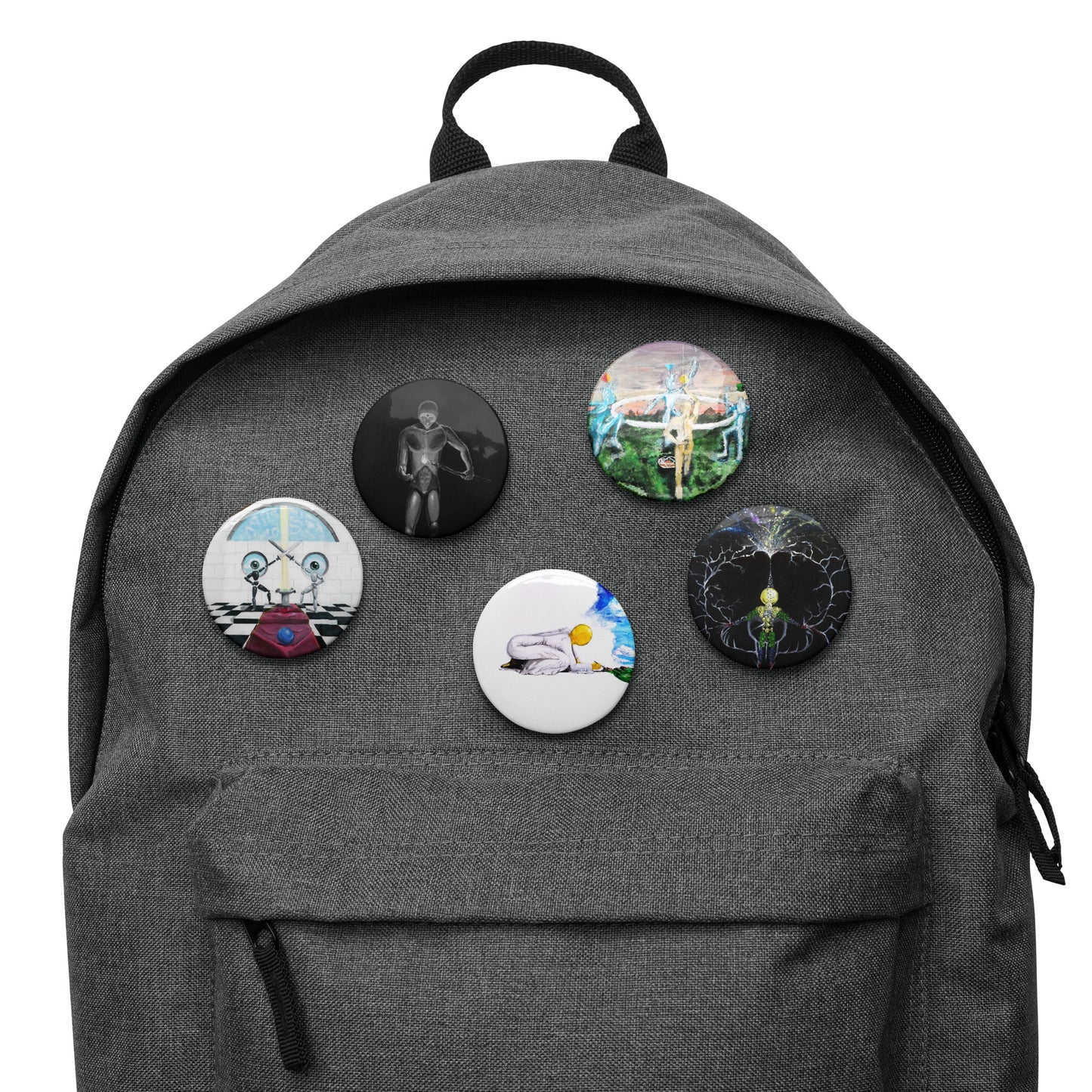 The "Psyche" Series of Pin Buttons