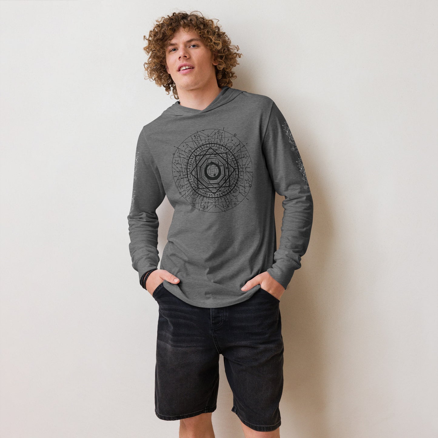 All Seeing I Hooded Long-Sleeve Tee