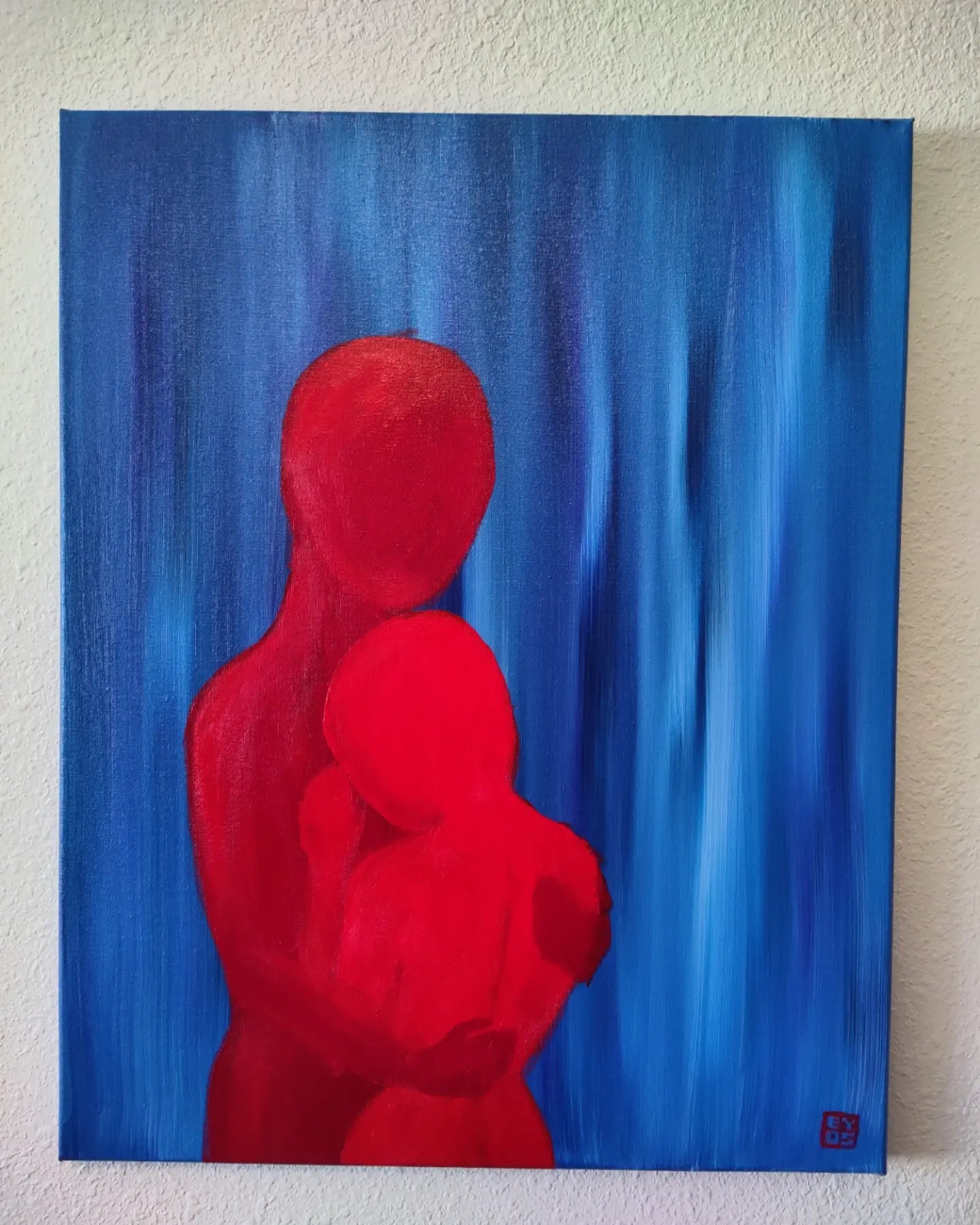 "The Lovers Embrace" Original Painting