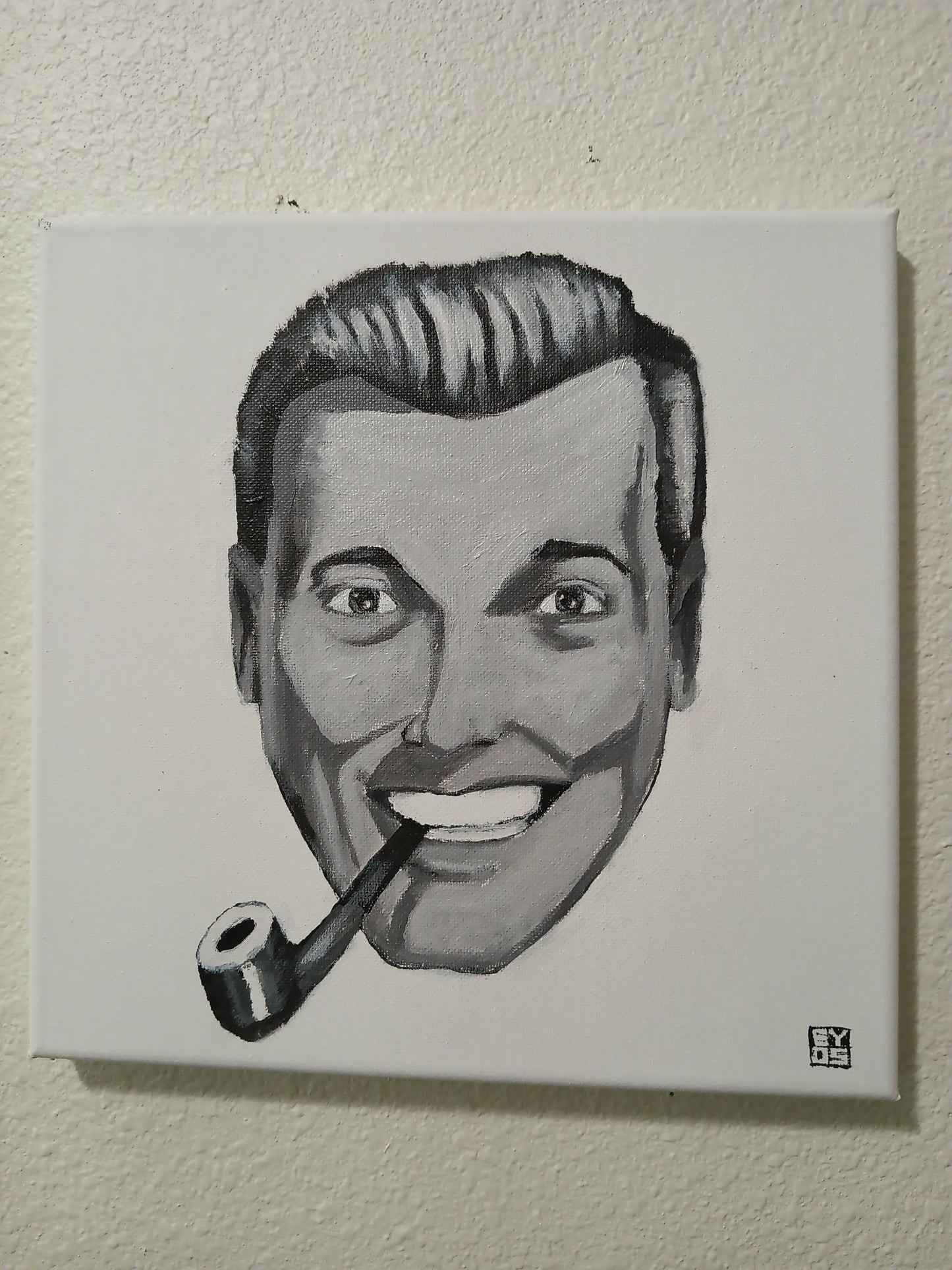 J R "Bob" Dobbs Acrylic Painting