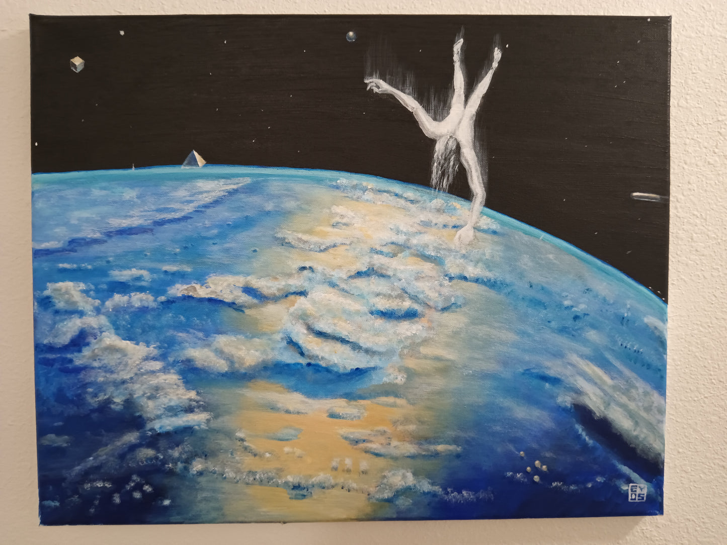 "Freefall" Original Acrylic Painting