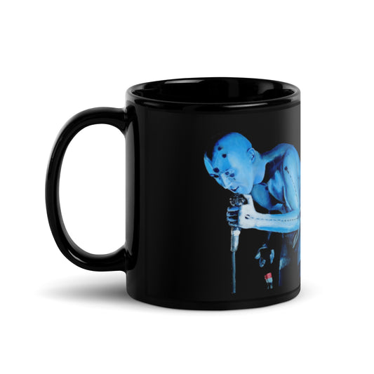 "Salival Singer (Maynard James Keenan)" Black Glossy Mug