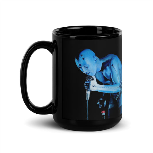 "Salival Singer (Maynard James Keenan)" Black Glossy Mug