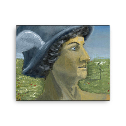 "Hermes Surveys" Canvas Print