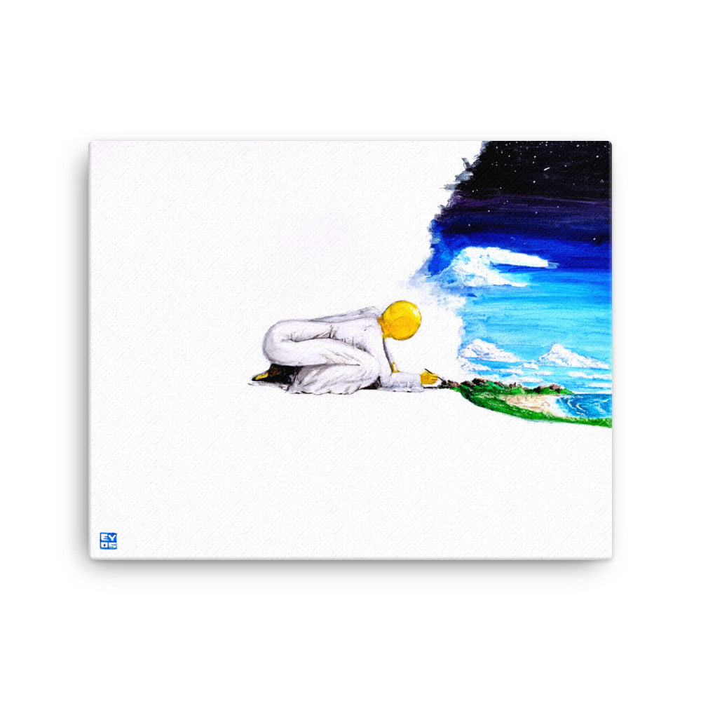 "The Painter Behind the Eyes" Canvas Print