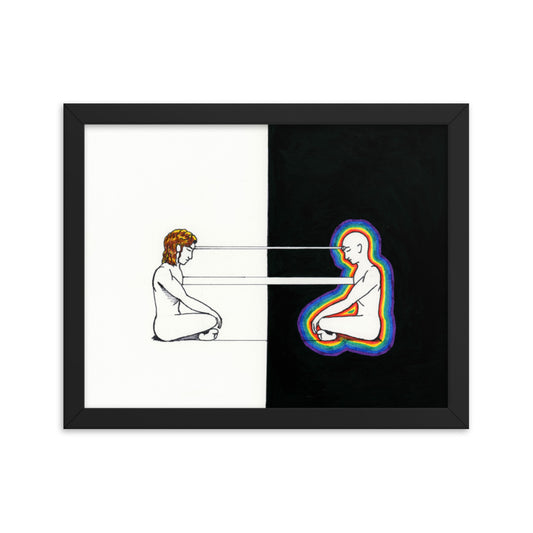 "Reflections of Khet and Ka" Framed Print