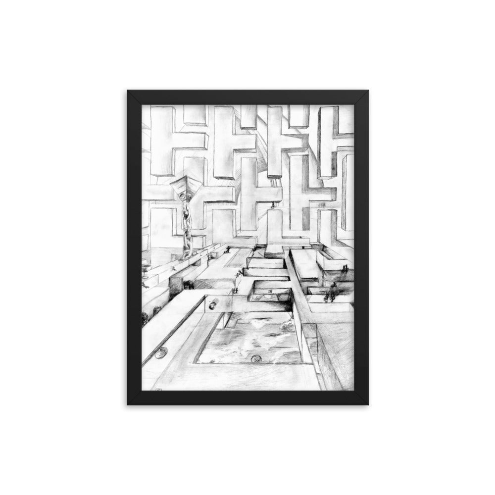 "The Labyrinth" Framed Print