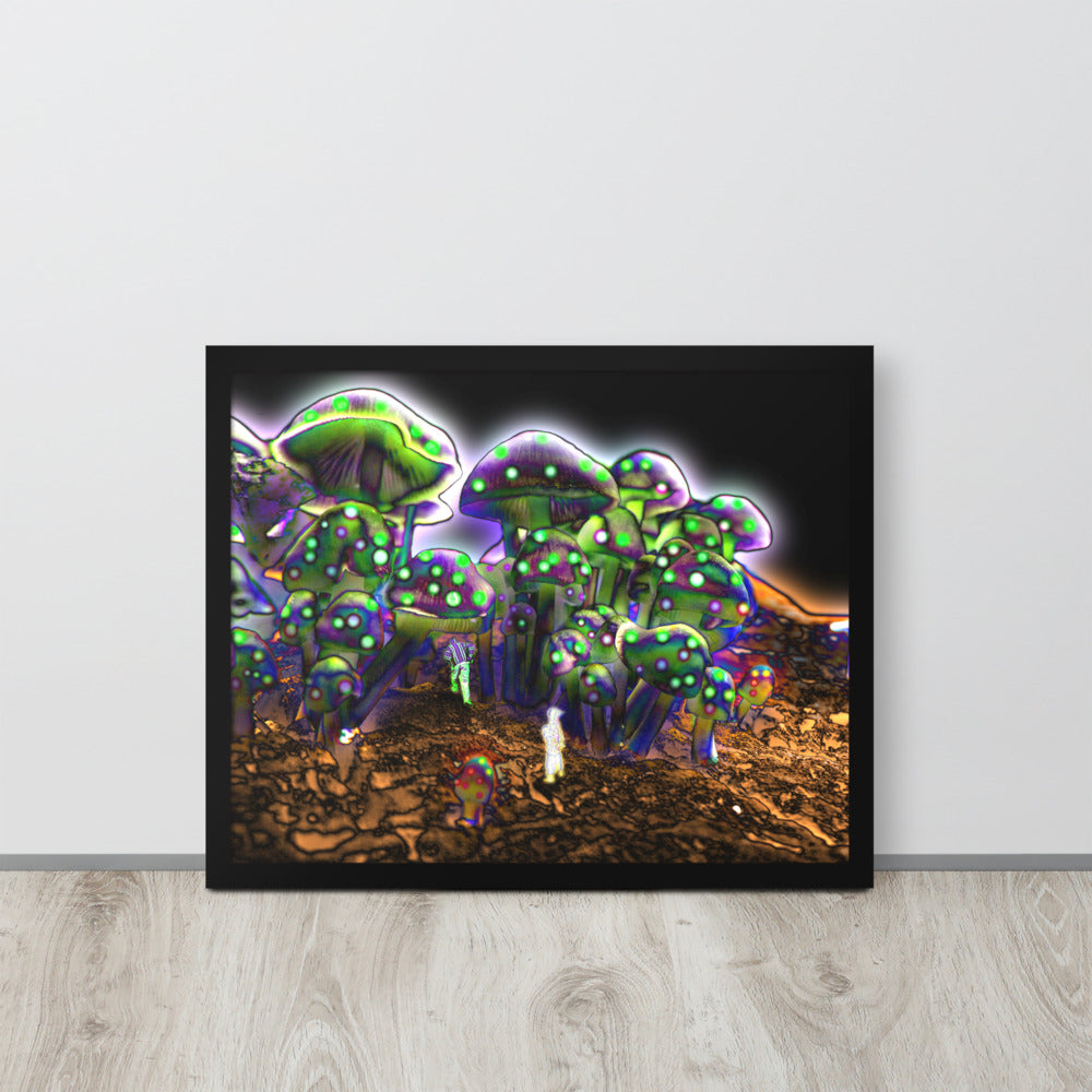 "Mushroom Forest" Framed Print