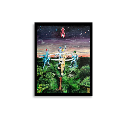 "Dancing with Elementals in the Mind of Gaia" Print