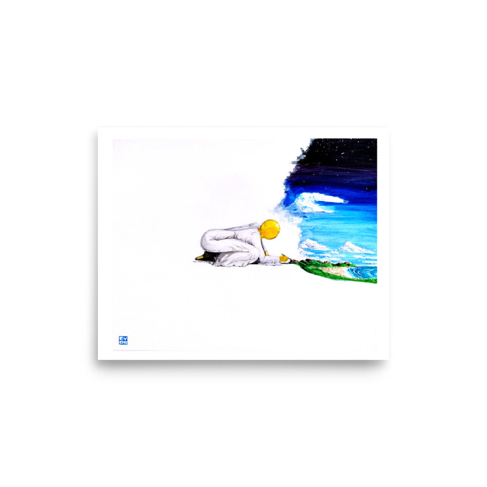 "The Painter Behind the Eyes" Poster Print
