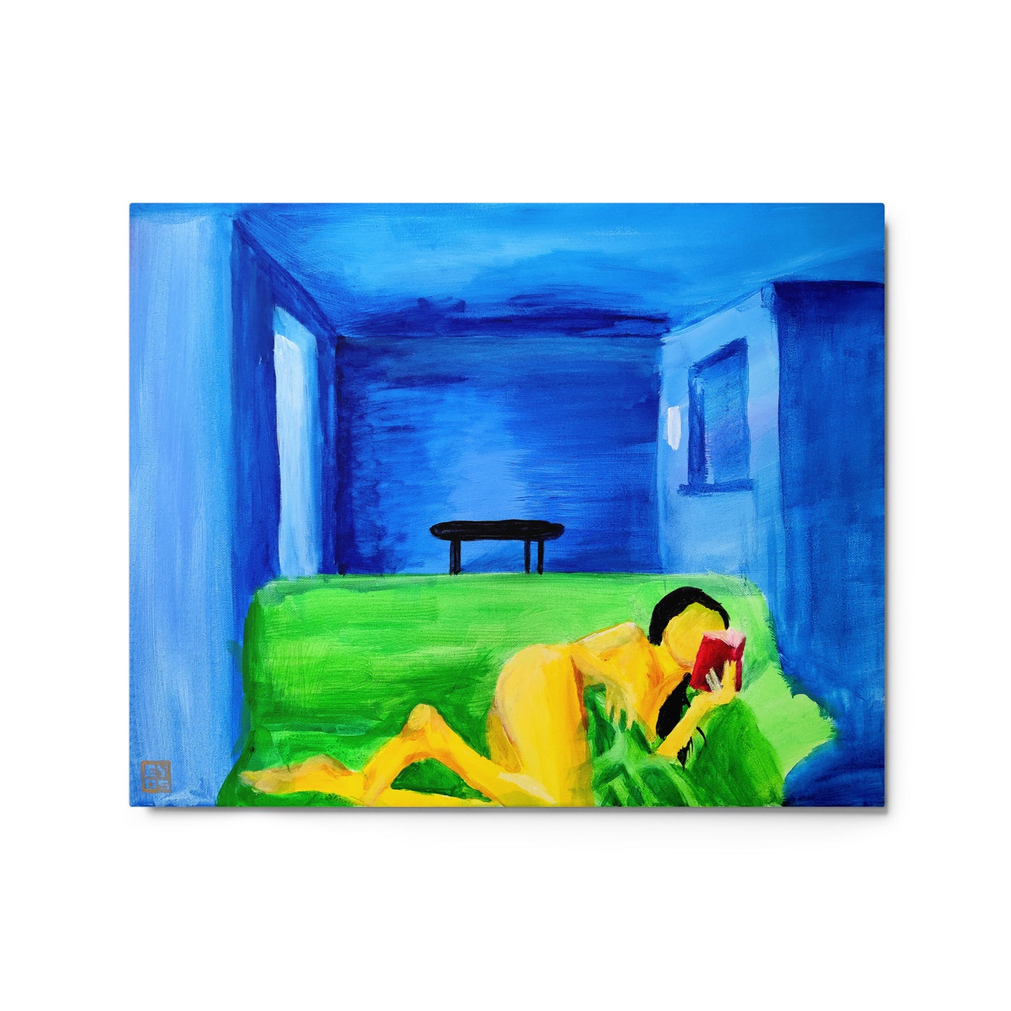 "The Reader" Metal Print