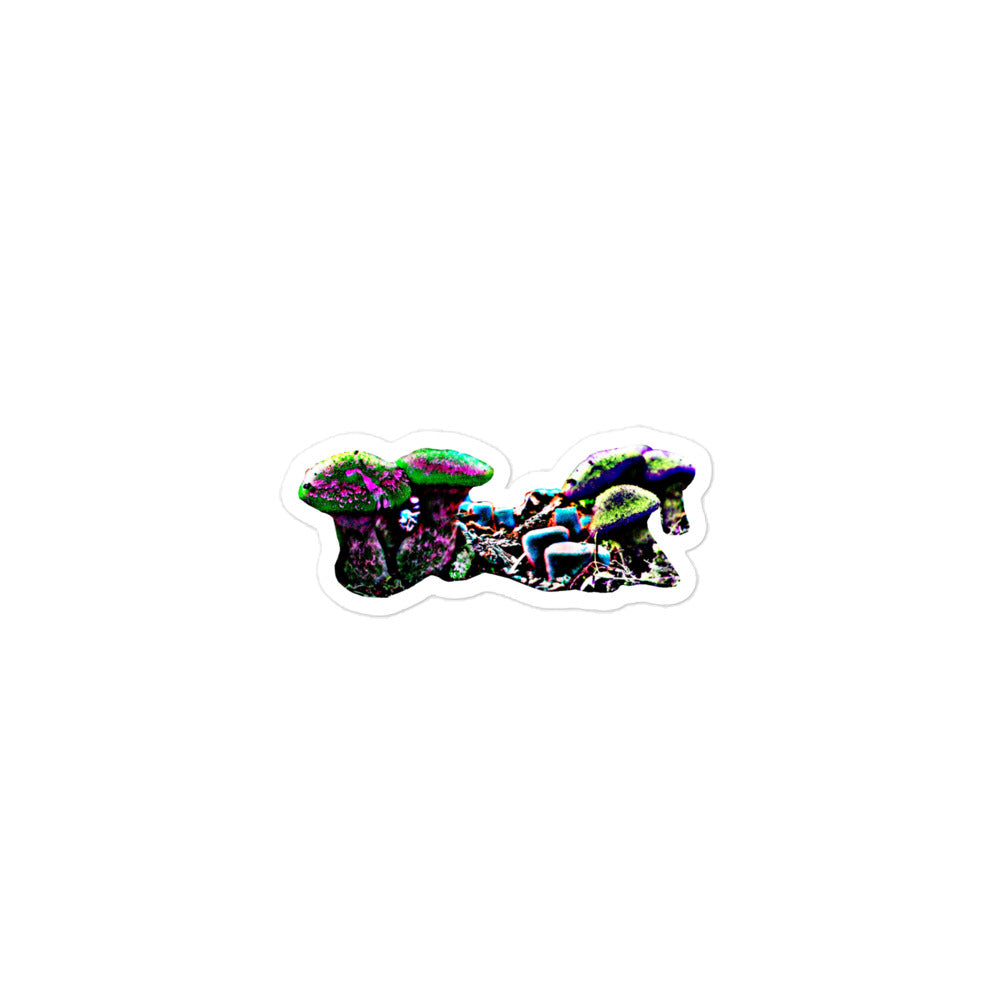 Contrast Mushrooms Sticker