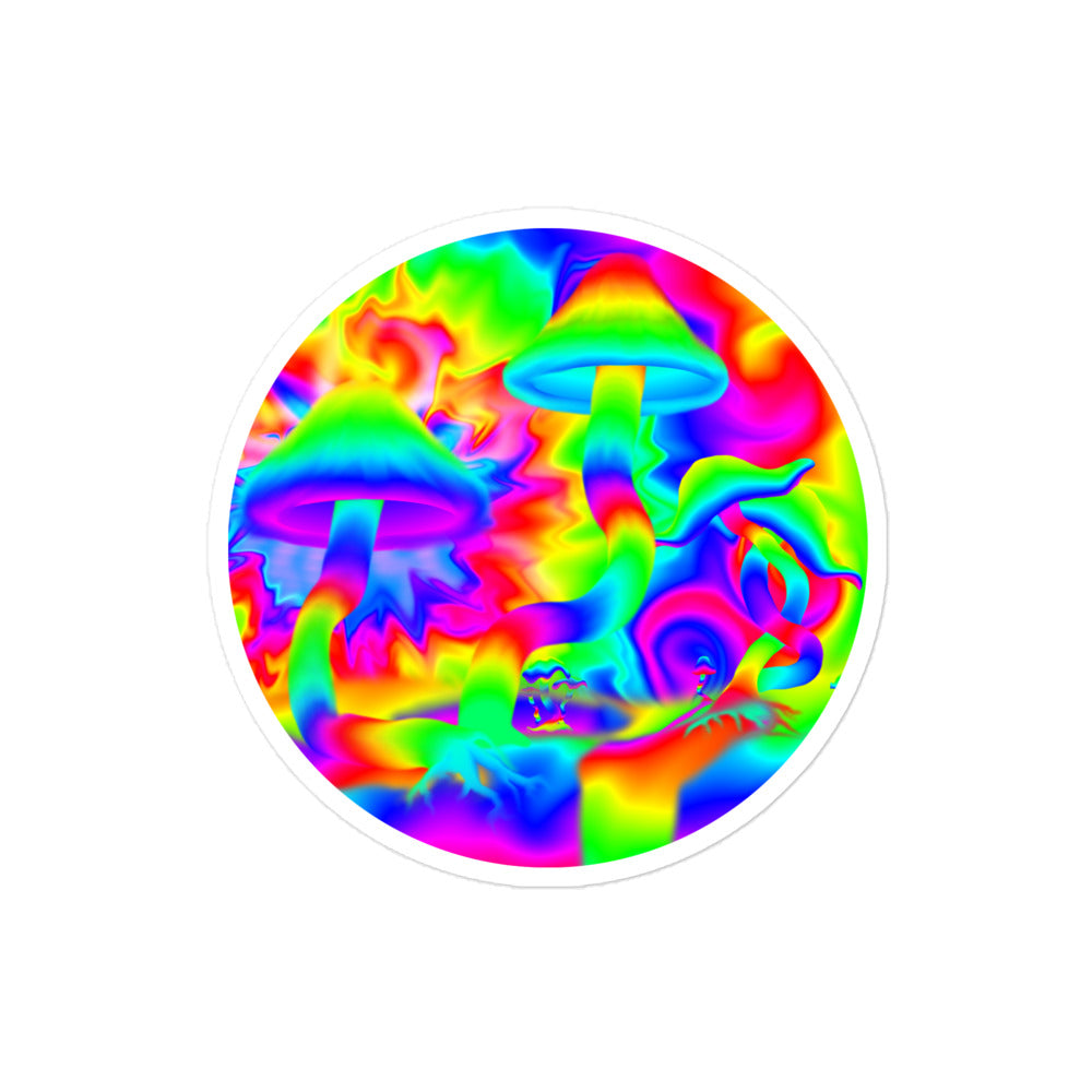 Rainbow Mushroom Sticker