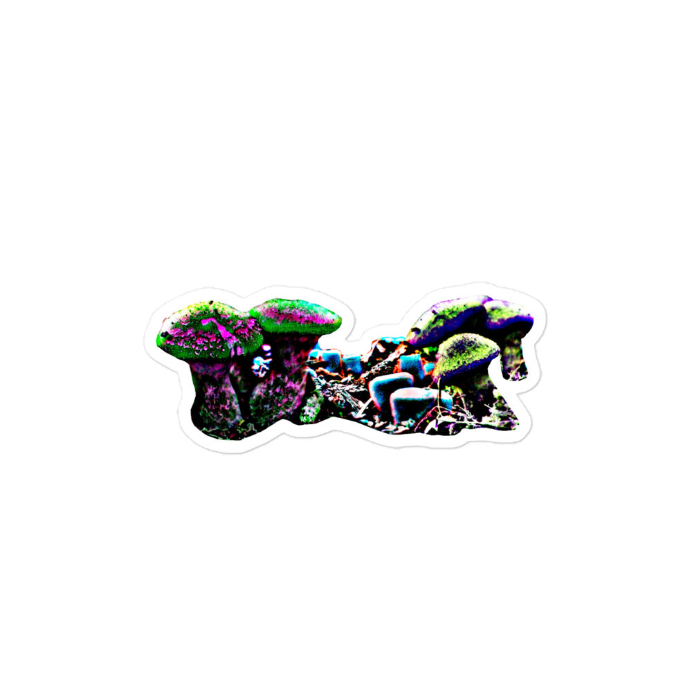 Contrast Mushrooms Sticker