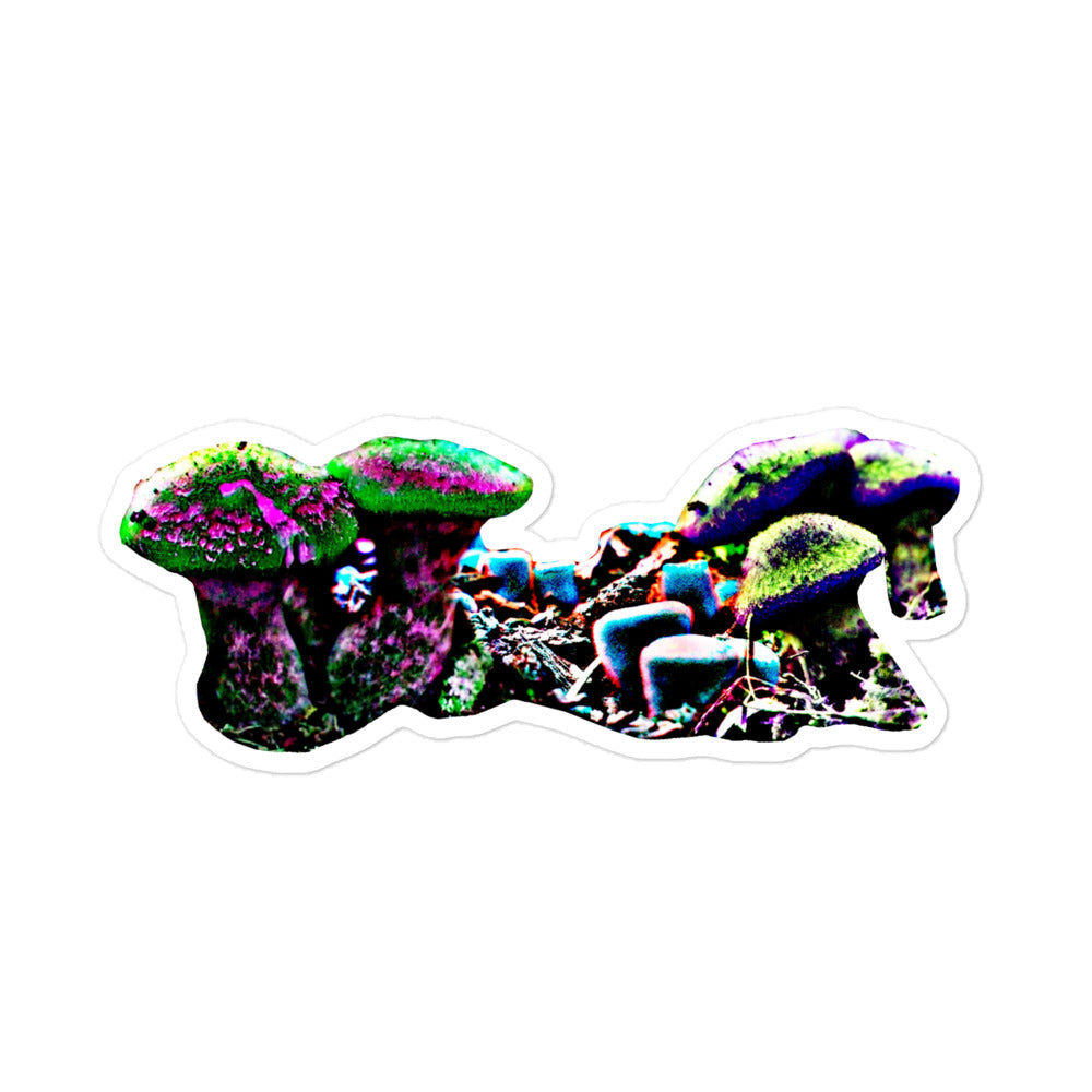 Contrast Mushrooms Sticker